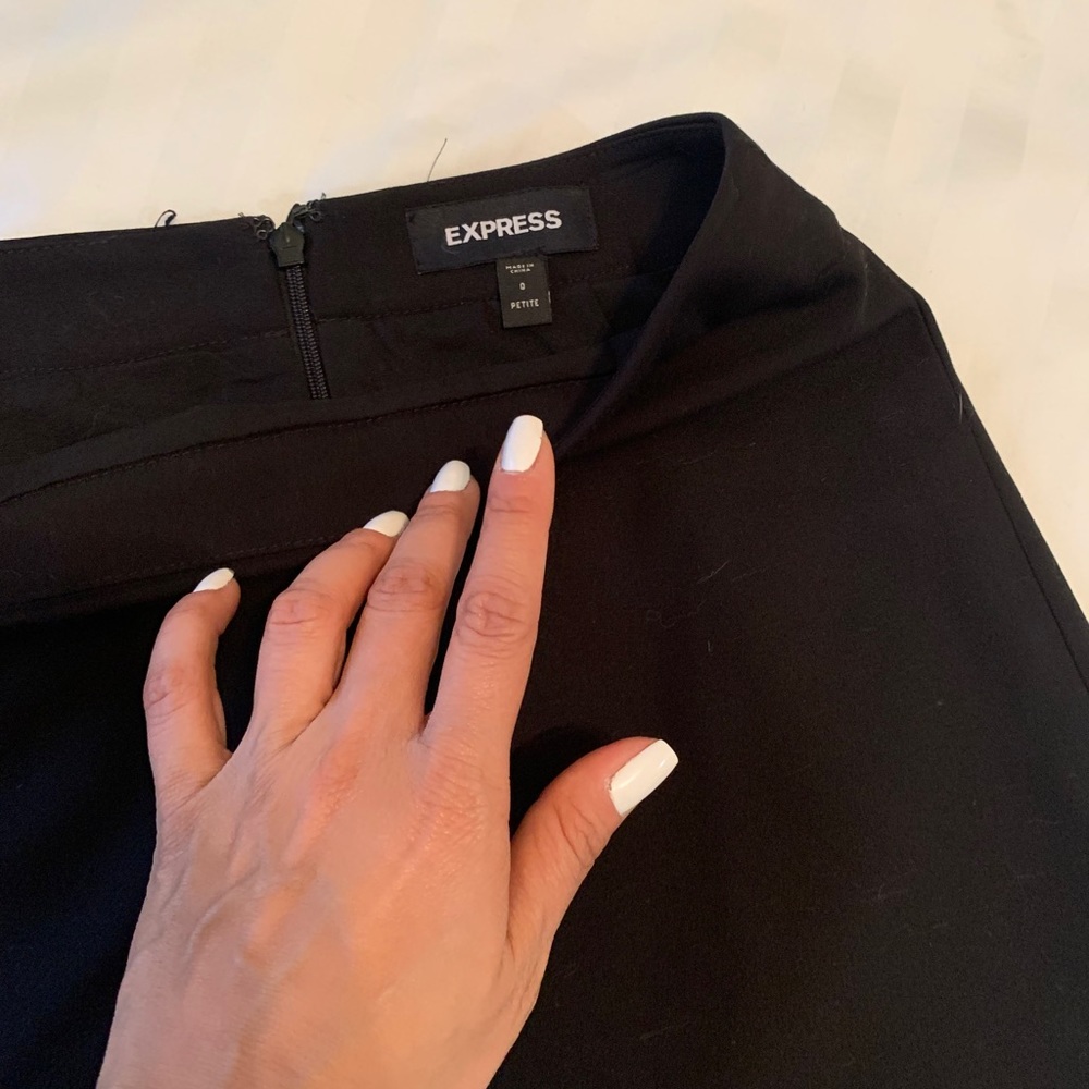 Express black mini skirt